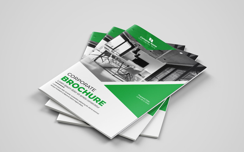 Multipage corporate business brochure template design. minimal company profile layout Corporate Identity