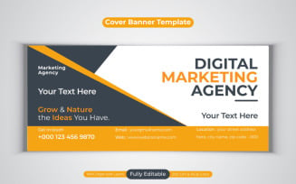Creative \Digital Marketing Agency Template Design For Facebook Cover Banner