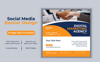 Creative Idea Digital Marketing Agency Banner Design