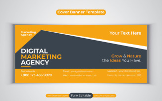 Creative Idea Digital Marketing Agency New Template For Facebook Cover Banner