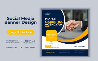 Creative Idea Digital Marketing Agency Template Design For Social Media Post Design