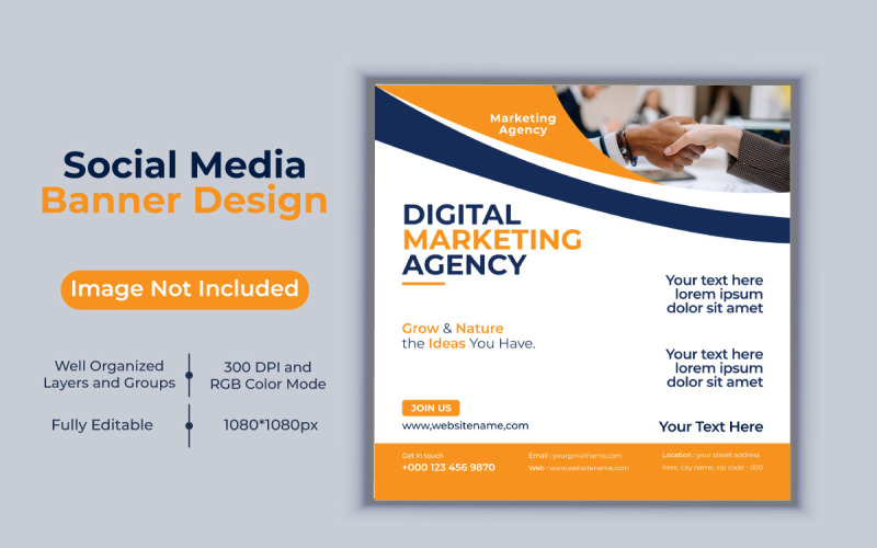 Creative Idea Digital Marketing Agency Vector Design Social Media