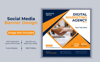 Creative New Idea Digital Marketing Agency Template Design