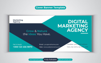 Digital Marketing Agency Social Media Banner For Facebook Cover Design