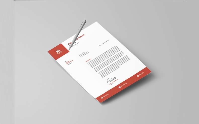 Letterhead - simple and elegant corporate template Corporate Identity