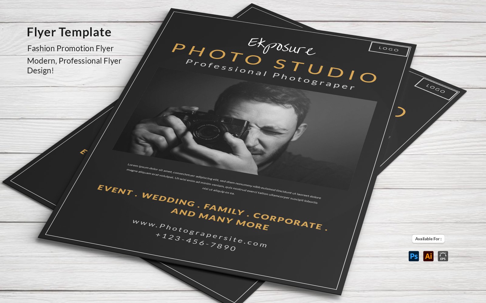 Template #309304 Photography Photography Webdesign Template - Logo template Preview