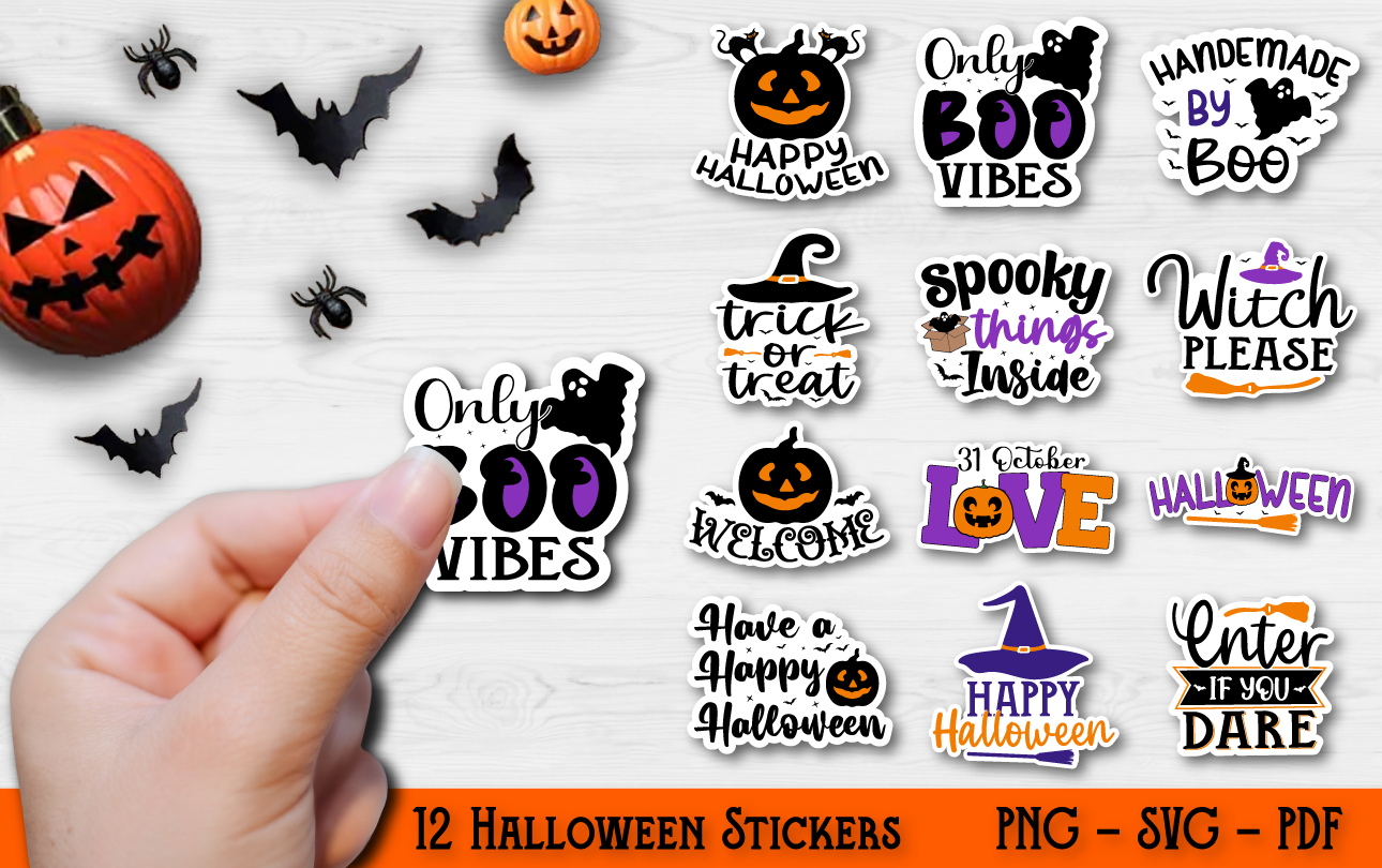 Kit Graphique #309325 Halloween Stickers Divers Modles Web - Logo template Preview