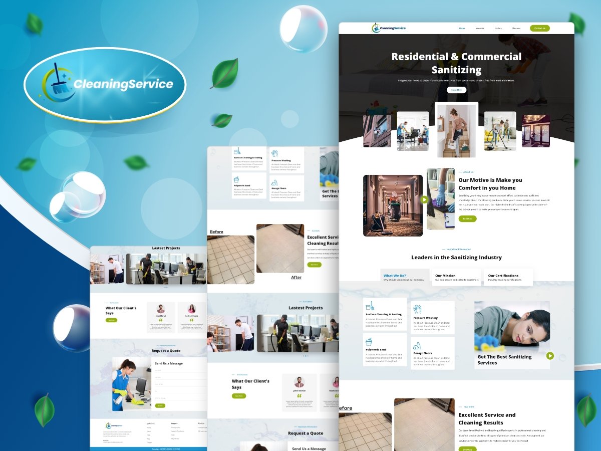 Template #309396 Business Cleaning Webdesign Template - Logo template Preview