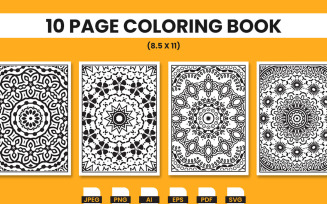 Adult Mandala Coloring Page Bundle for Kdp Interior And Adult Mandala Coloring Page Interior Bundle