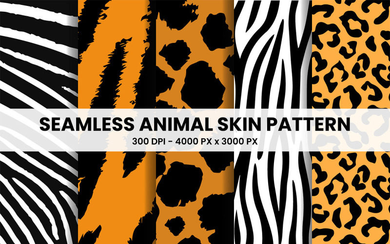 Animal pattern texture collection. Tiger print pattern. safari leopard fabric pattern Background