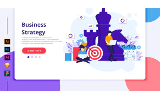 Business Strategy Illustration Template