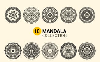 Indian Mandala Coloring Page Bundle for Kdp Interior or Adult Mandala Coloring Page Interior