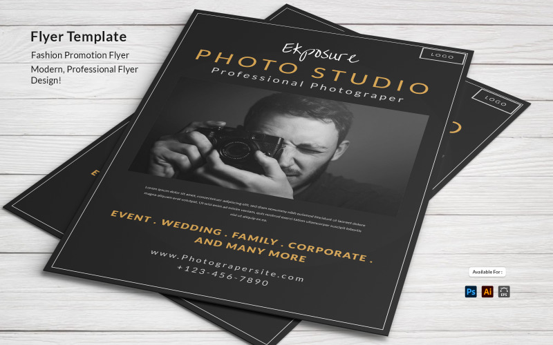 Photography Flyer Design Template Corporate Identity