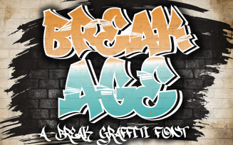 Break Age - Bandage Graffiti font