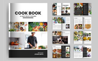 Recipe Book or Cookbook Template Design By afsar15