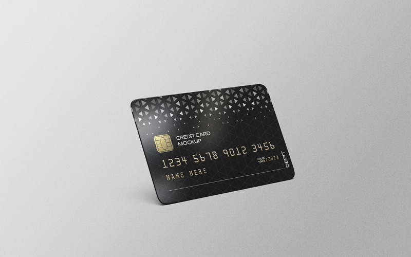 Credit Card or Debit Card Mockup PSD Template Vol 02 Product Mockup