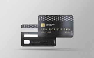 Credit Card or Debit Card Mockup PSD Template Vol 03