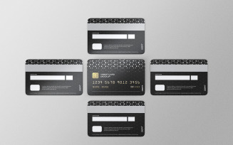Credit Card or Debit Card Mockup PSD Template Vol 08