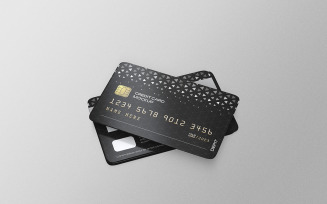 Credit Card or Debit Card Mockup PSD Template Vol 09