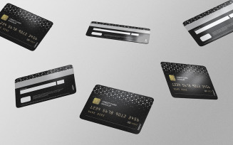Credit Card or Debit Card Mockup PSD Template Vol 12