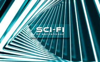 3D Sci-Fi Background Graphic 8