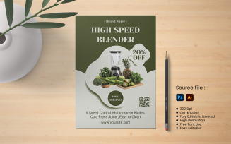 High Speed Blender Offer Flyer