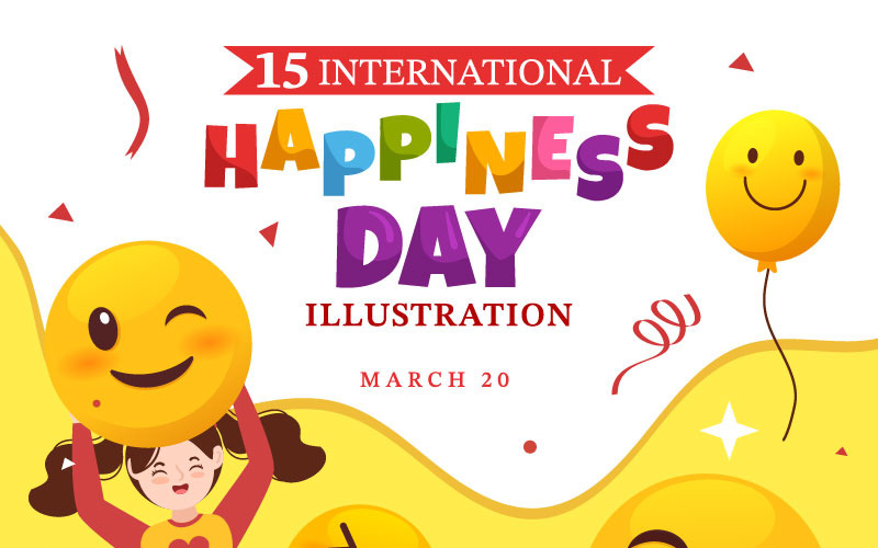 15 World Happiness Day Illustration
