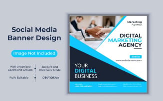 Digital Marketing Agency Social Media Business Banner Template
