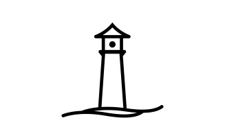 Light House Logo vector Template V1