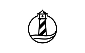 Light House Logo vector Template V4