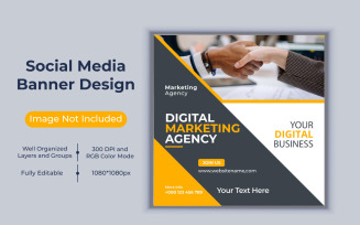 Corporate Digital Marketing Agency Social Media Post Banner
