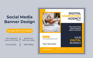 Corporate Digital Marketing Agency Social Media Post Business Banner