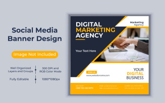 Corporate Digital Marketing Agency Social Media Post Design