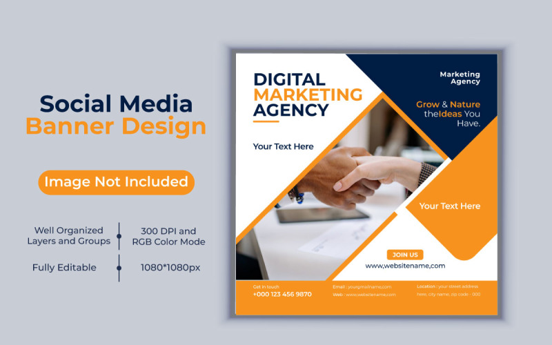 Creative Idea Digital Marketing Agency Social Media Post And Banner