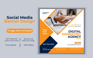 Creative Idea Digital Marketing Agency Template Social Media Post Banner Design