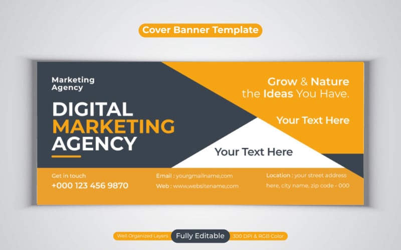 Creative Idea Professional Digital Marketing Agency Template Design For Social Media Post