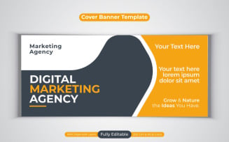 Digital Marketing Agency Facebook Cover Business Banner Design Template