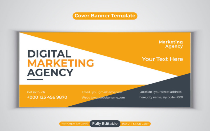 Digital Marketing Agency New Facebook Cover Banner Design Social Media