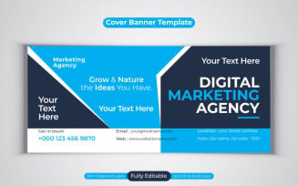 Creative New Professional Digital Marketing Agency Design For Facebook Cover Banner