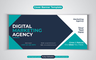 Professional Digital Marketing Agency Social Media Banner Design For Facebook Cover