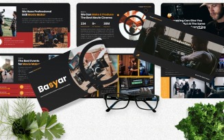 Basyar - Movie Studio Googleslide Template