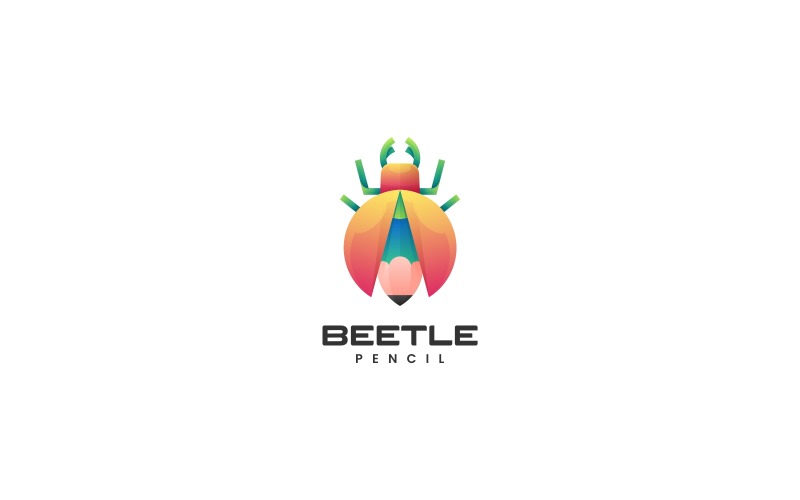 Beetle Gradient Colorful Template Logo Template