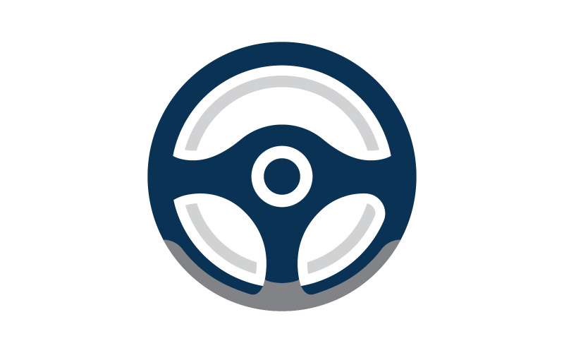 Car steering wheel logo illustration vector V5 Logo Template