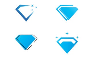Diamond logo vector template V14