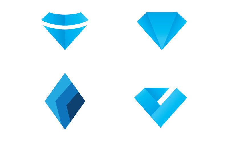 Diamond logo vector template V15 Logo Template