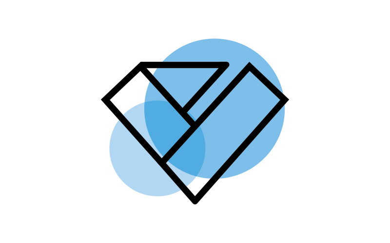 Diamond logo vector template V8 Logo Template