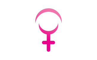 Gender symbol logo of sex and equality of males and females vector illustration V6
