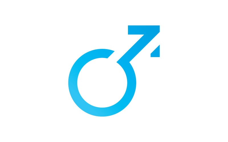 Gender symbol logo of sex and equality of males and females vector illustration V7 Logo Template