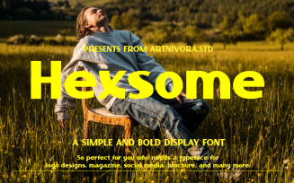Hexsome - Sans Serif Display Font