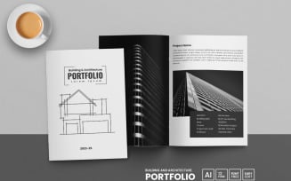 Minimal Architecture portfolio template and brochure layout